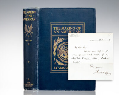 The Making of An American. [WITH] Jacob A. Riis Autograph Letter Signed.