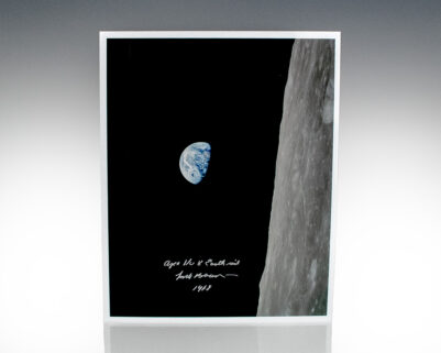 Frank Borman 'Earthrise' Photograph Signed.