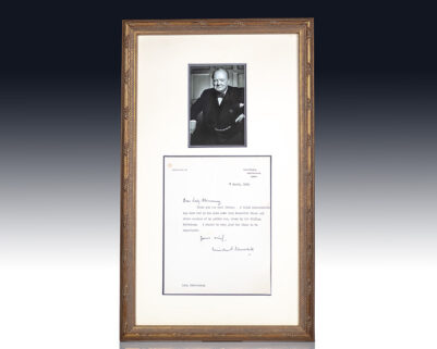 Winston S. Churchill Typed Letter Signed.