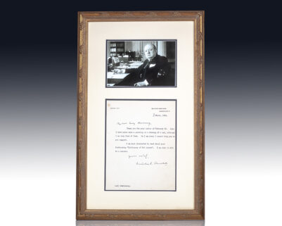 Winston S. Churchill Typed Letter Signed.