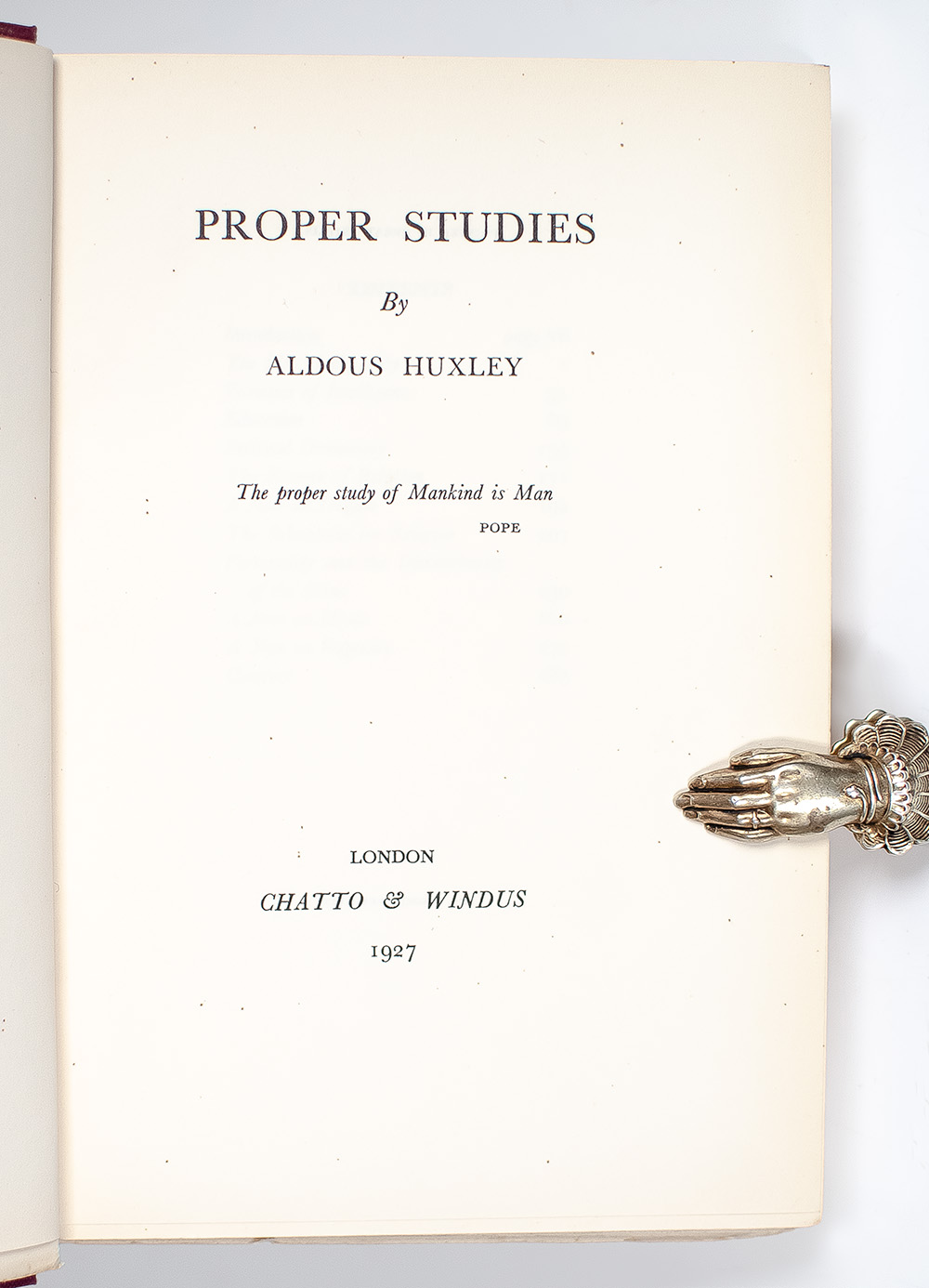 Proper Studies.