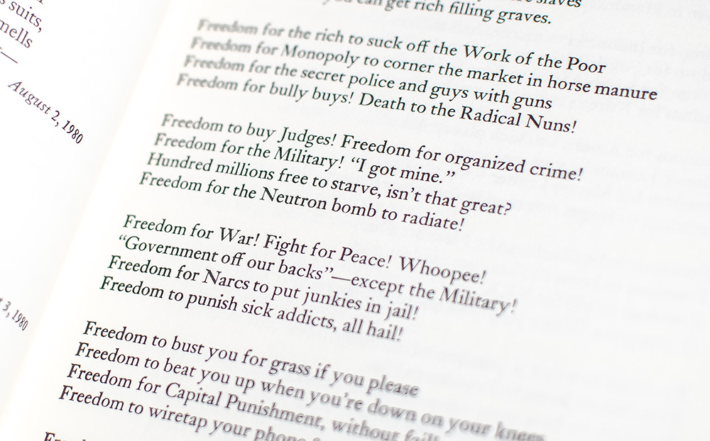 White Shroud Poems 1980-1985.