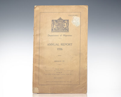 Palestine. Department of Migration. Annual Report 1936.