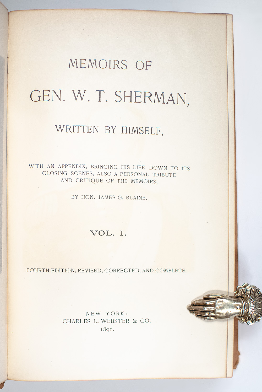 The Great War Library "Shoulder Strap" Set of Civil War Memoirs Including: Memoirs of Gen. W. T. Sherman, Personal Memoirs of U. S. Grant, Personal Memoirs of P. H. Sheridan, McClellan's Own Story, and Tenting on the Plains: or Gen. Custer in Kansas and Texas.