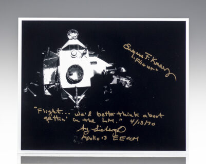 Apollo 13 Eugene Kranz and Seymour Liebergot Signed Photograph.