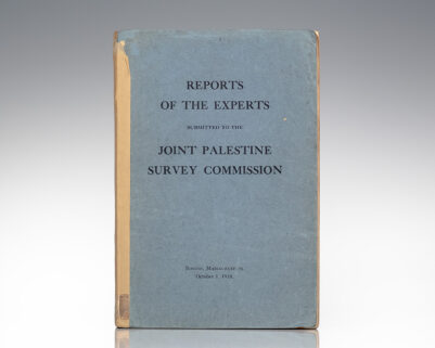 Reports of the Experts Submitted to the Joint Palestine Survey Commission.