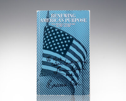 Renewing America's Purpose: Policy Addresses of George W. Bush July 1999-July 2000.