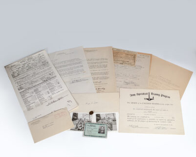 J. Robert Oppenheimer Typed Letter Signed. [WITH] Related Manhattan Project Ephemera.