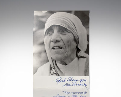 Mother Teresa Signed Photograph.