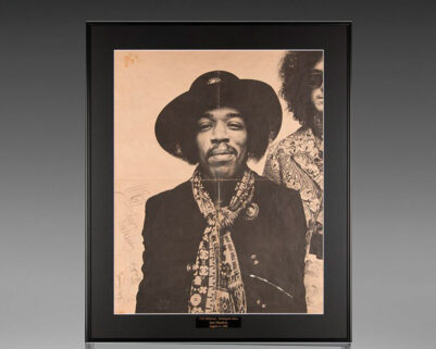 Jimi Hendrix Signed Experience Poster.