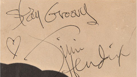Jimi Hendrix Signed Experience Poster. - Image 2