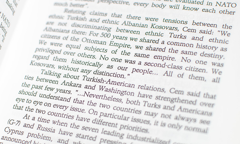 Turkey in the 21st Century: Speeches and Texts Presented at International Fora (1995-2000).