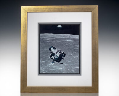 Neil Armstrong Apollo 11 Lunar Module 'Eagle' Signed Photograph.