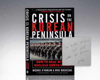 Crisis On the Korean Peninsula: How To Deal With a Nuclear North Korea.