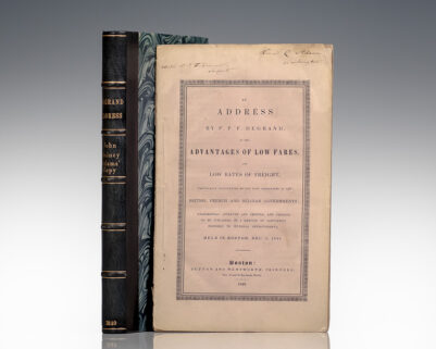 An Address by P.P.F. Degrand, on the Advantages of Low Fares, and Low Rates of Freight, Practically Illustrated by the Deep Researches of the British, French and Belgian Governments; Unanimously Approved and Adopted, and Ordered to be Published, by a Meeting of Gentlemen Friendly to Internal Improvements, Held in Boston, Dec. 3, 1840.