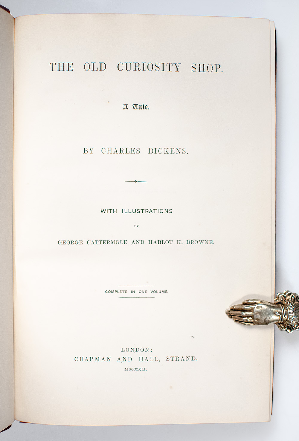 The Old Curiosity Shop: A Tale.