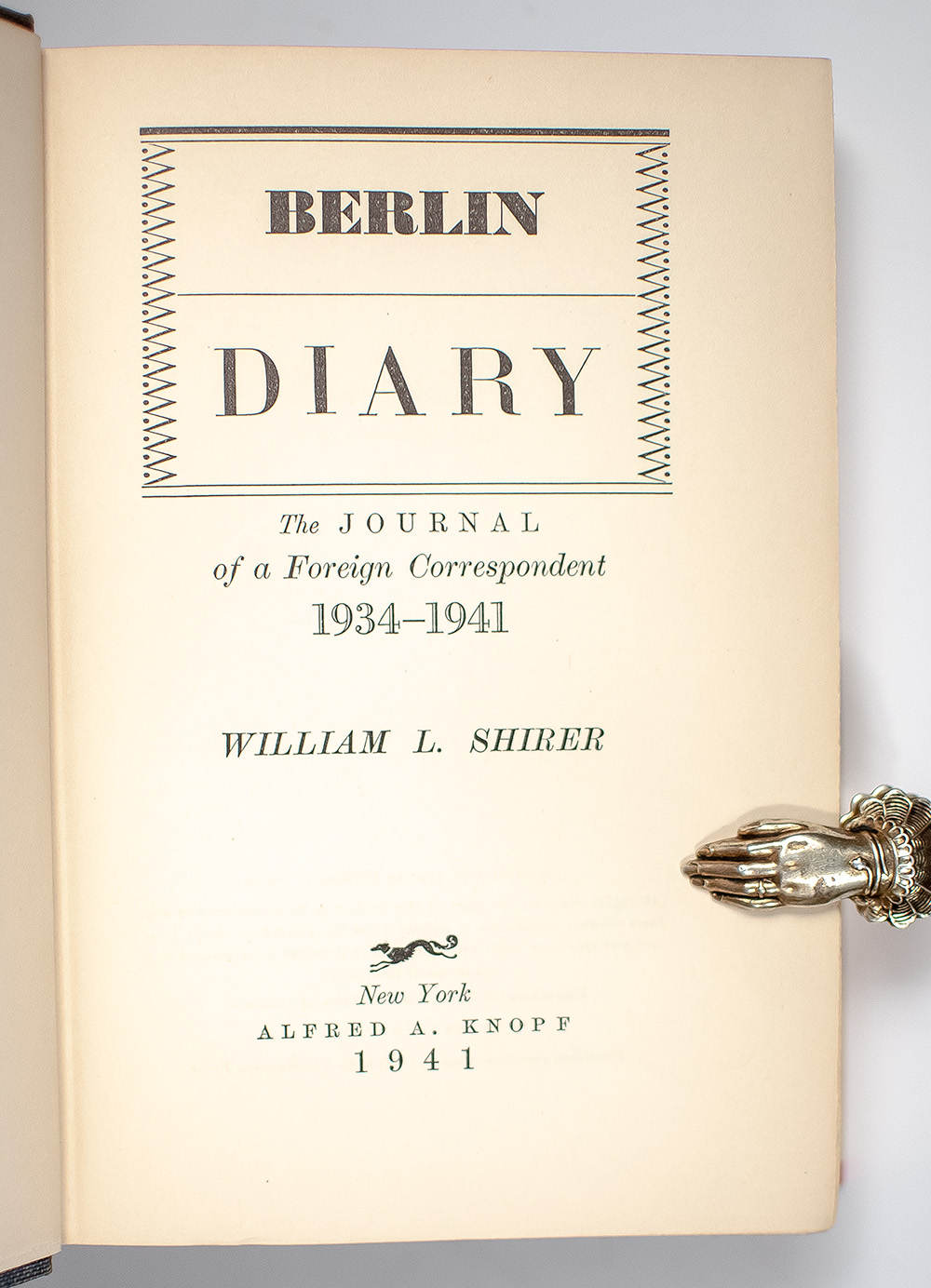 Berlin Diary: The Journal of a Foreign Correspondent, 1934-1941.