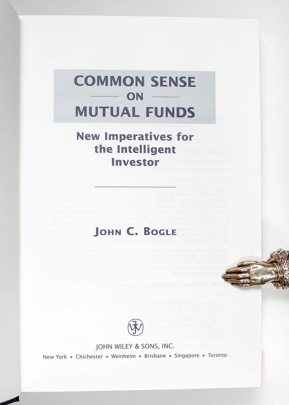 Common Sense on Mutual Funds.
