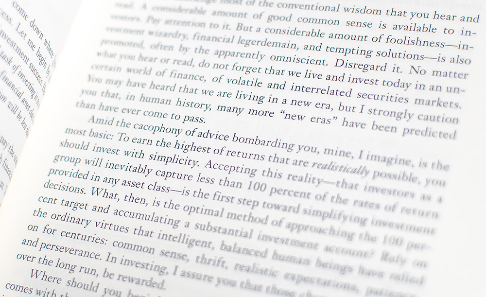 Common Sense on Mutual Funds.