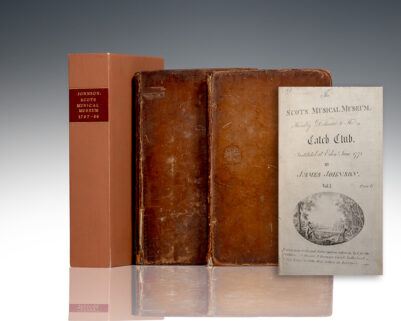 The Scots Musical Museum, Humbly Dedicated to the Catch Club. Instituted at Edinr. June 1771.