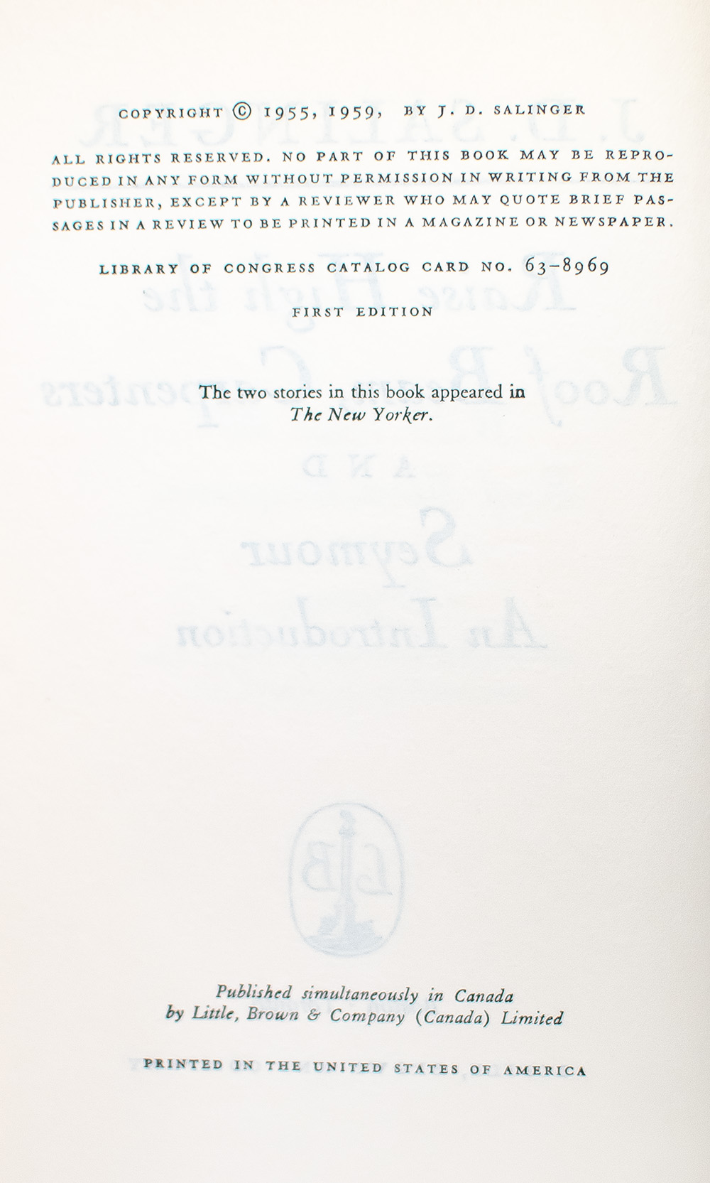 Raise High the Roof Beam, Carpenters and Seymour: An Introduction.