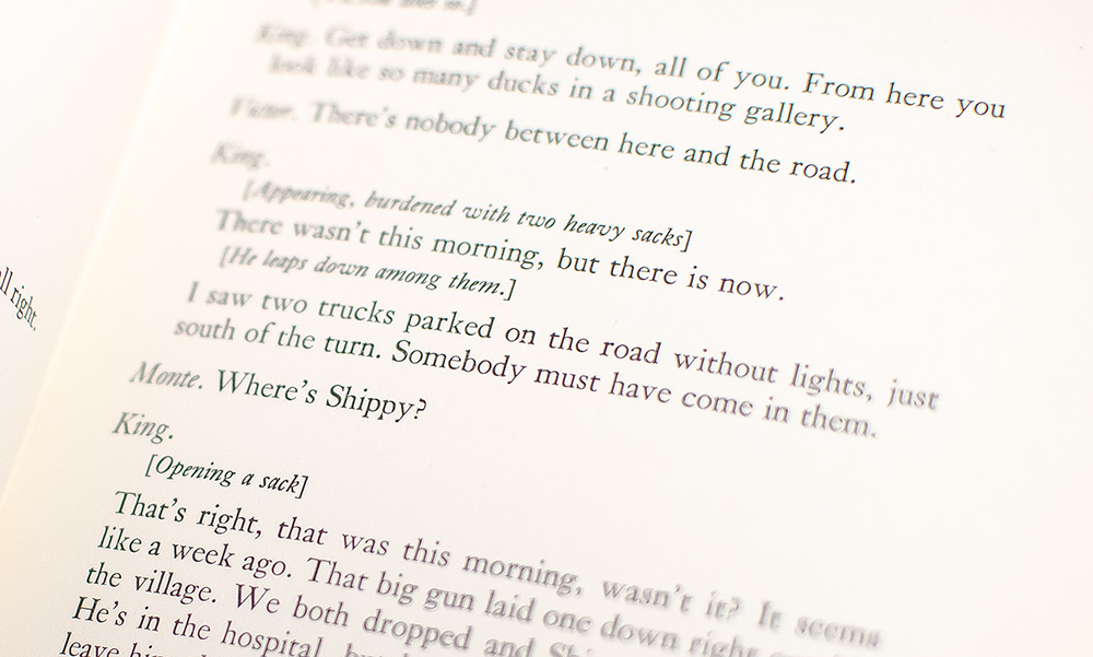 Key Largo: A Play in a Prologue and Two Acts.