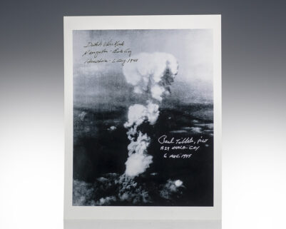 Paul Tibbets and Theodore "Dutch" Van Kirk Signed Photographic Print.