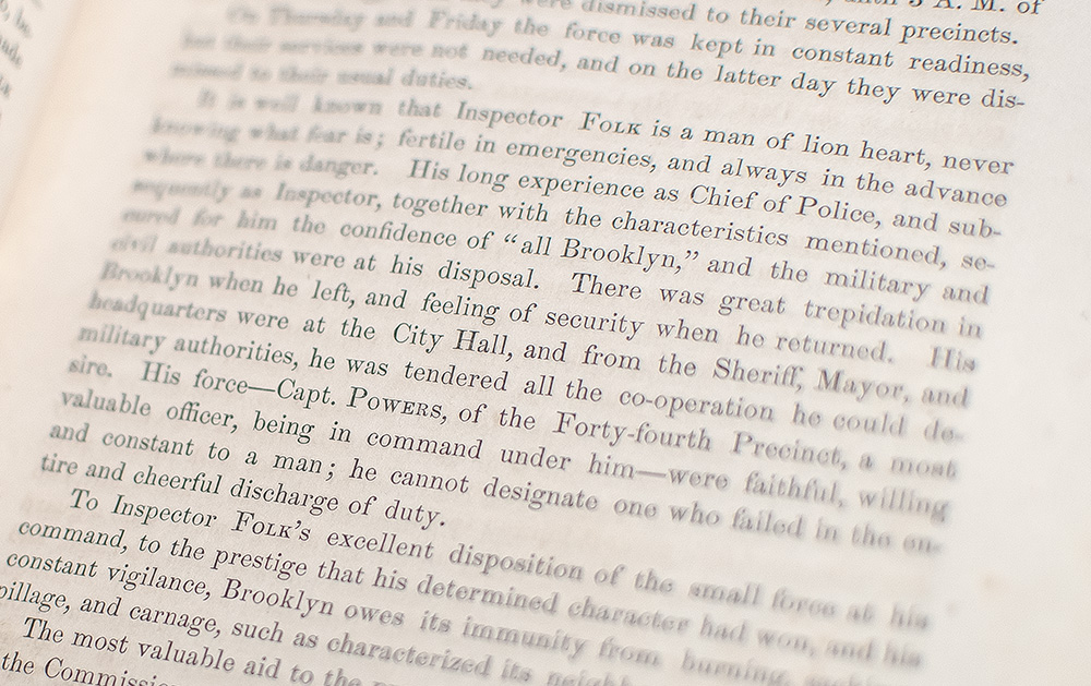 The Draft Riots in New York July, 1863.