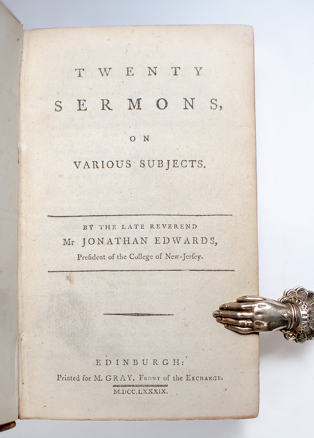 Twenty Sermons, on Various Subjects.