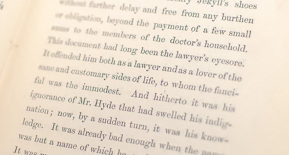 Strange Case of Dr. Jekyll and Mr. Hyde.