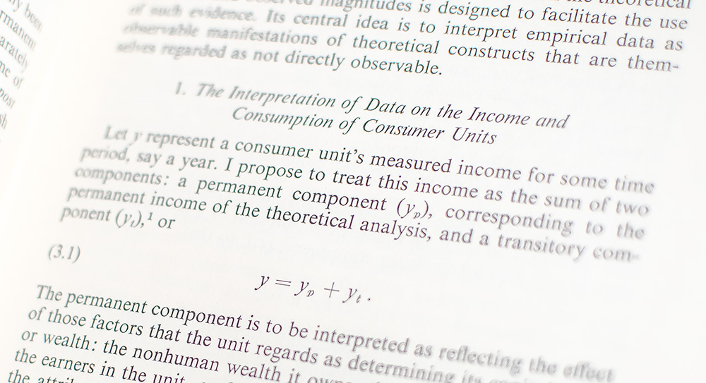 A Theory of the Consumption Function.