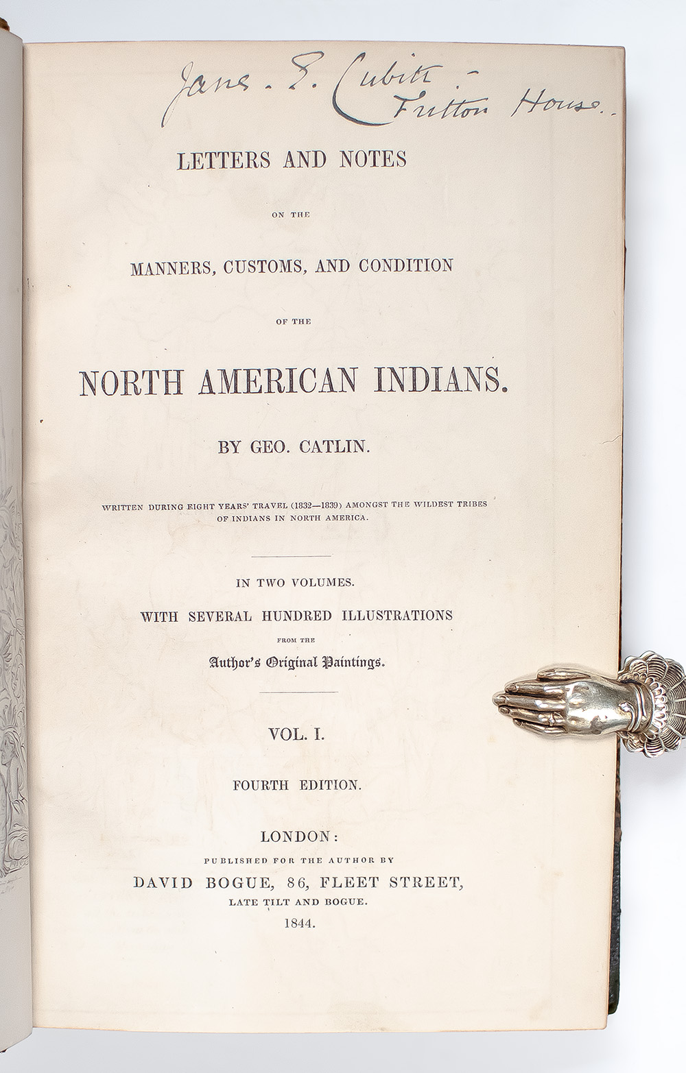 North American Indians: Being Letters and Notes on Their Manners, Customs, and Conditions, Written During Eight Years' Travel Amongst the Wildest Tribes of Indians in North America, 1832-1839.