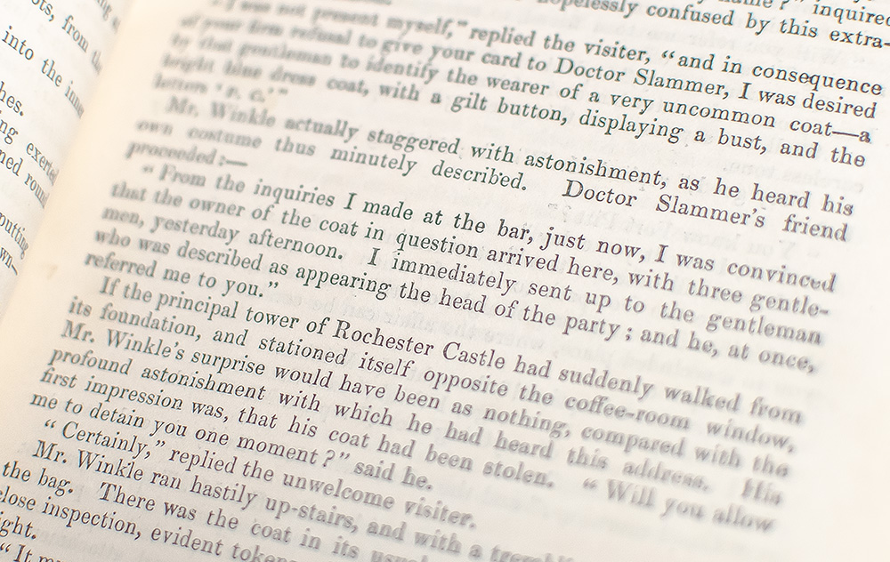 The Posthumous Papers of the Pickwick Club.