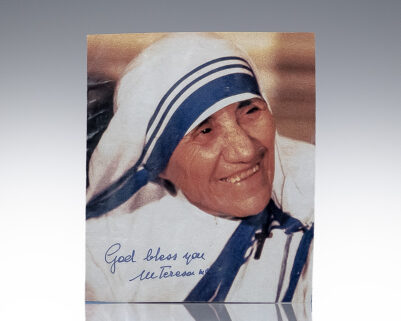 Mother Teresa Signed Photograph.