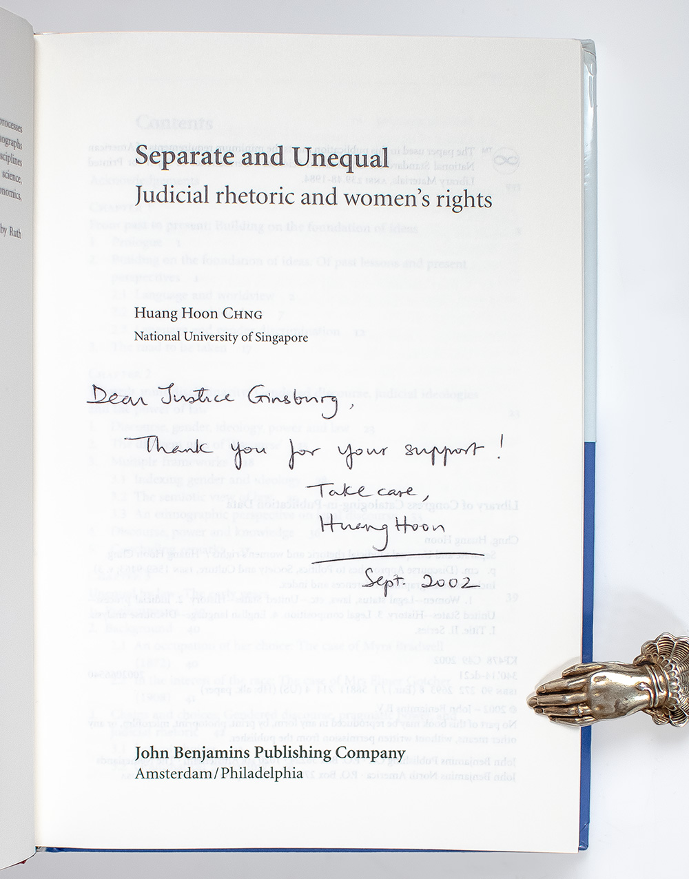 Separate and Unequal: Judicial Rhetoric and Women's Rights.