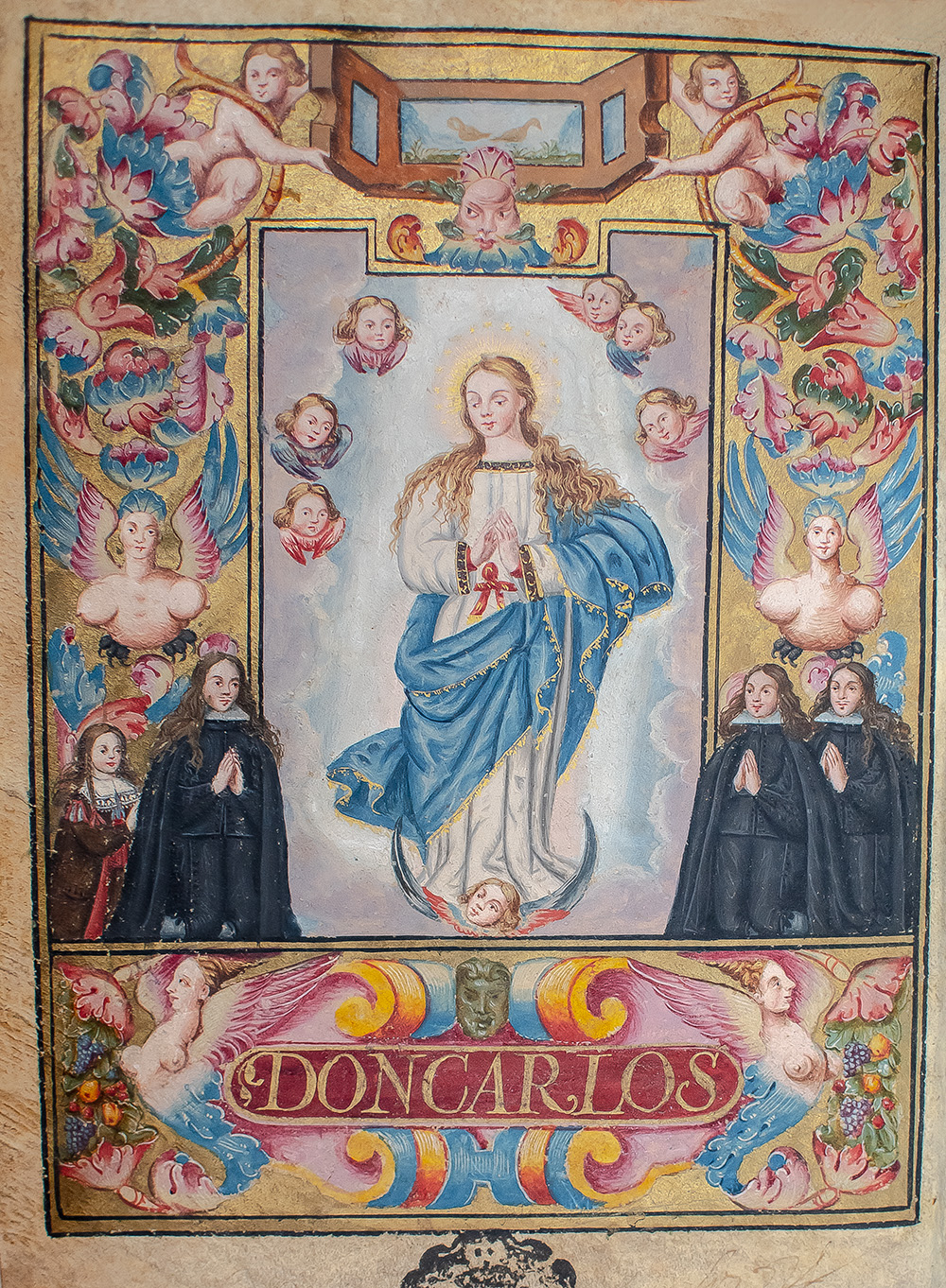 Carta Executoria of King Carlos II of Spain for Diego Merino de Bargas of Tornavacas and His Sons Rodrigo, Francisco, and Luis Merino de Bargas.