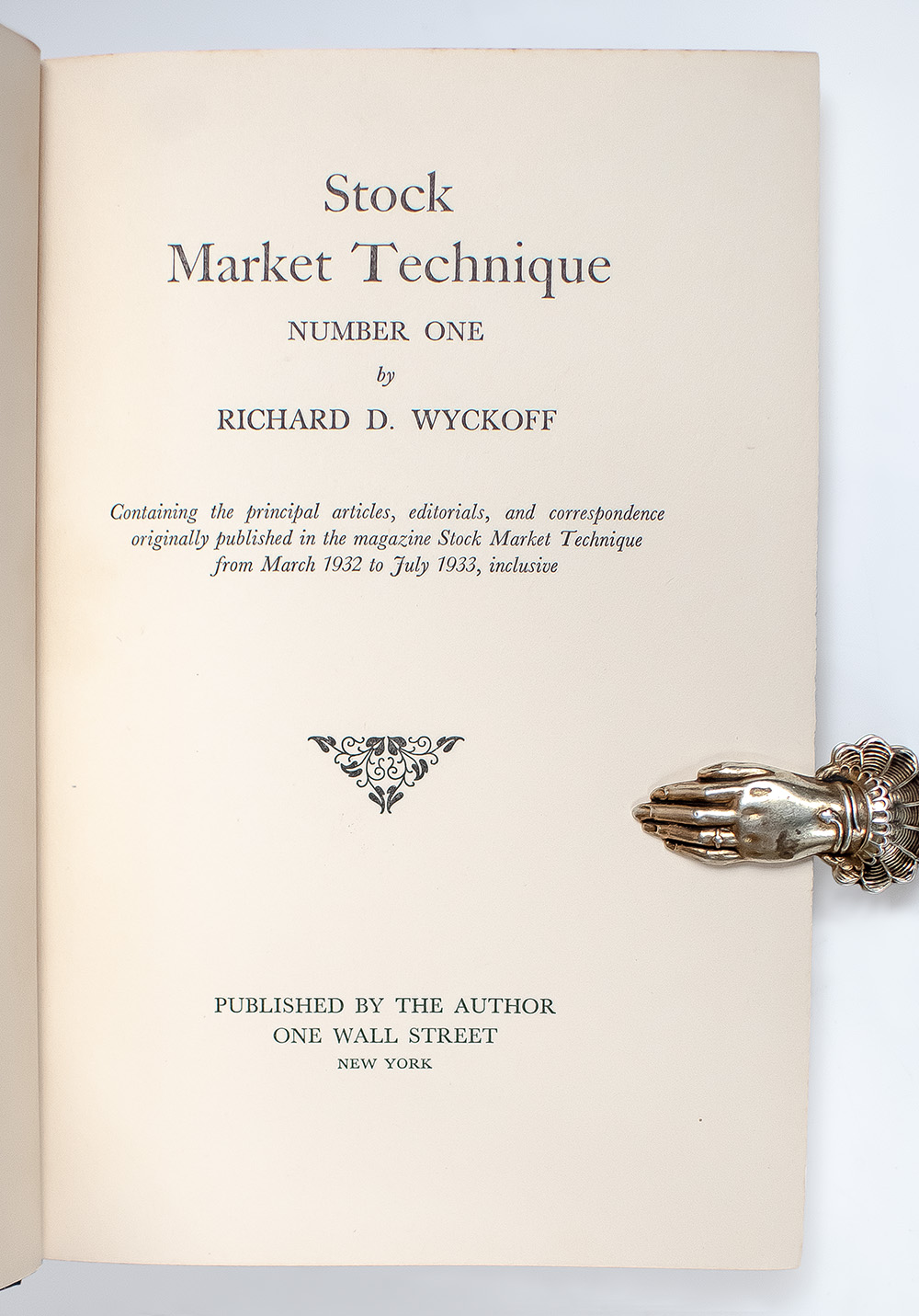 Stock Market Technique: Number One.