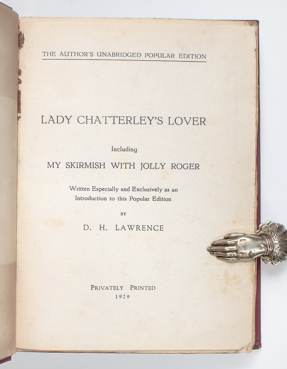 Lady Chatterley's Lover: Including My Skirmish with Jolly Roger.