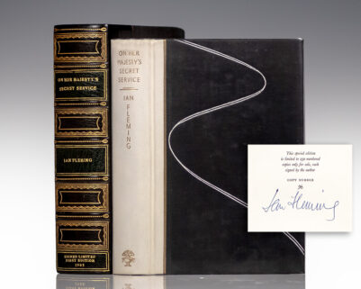 Signed limited first edition, the only Bond title issued in a limited edition, number 96 of 285 examples of the eleventh Bond novel.
