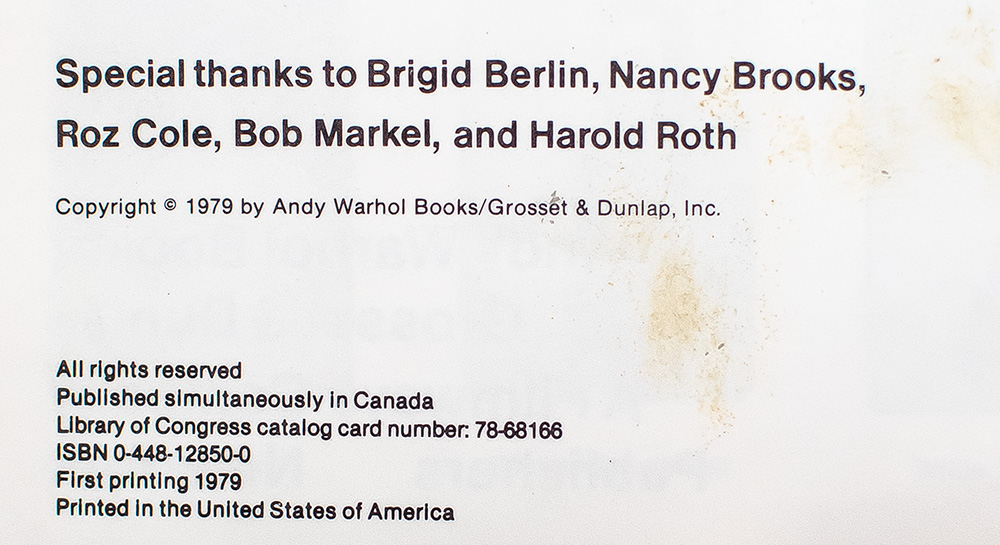 Andy Warhol's Exposures.