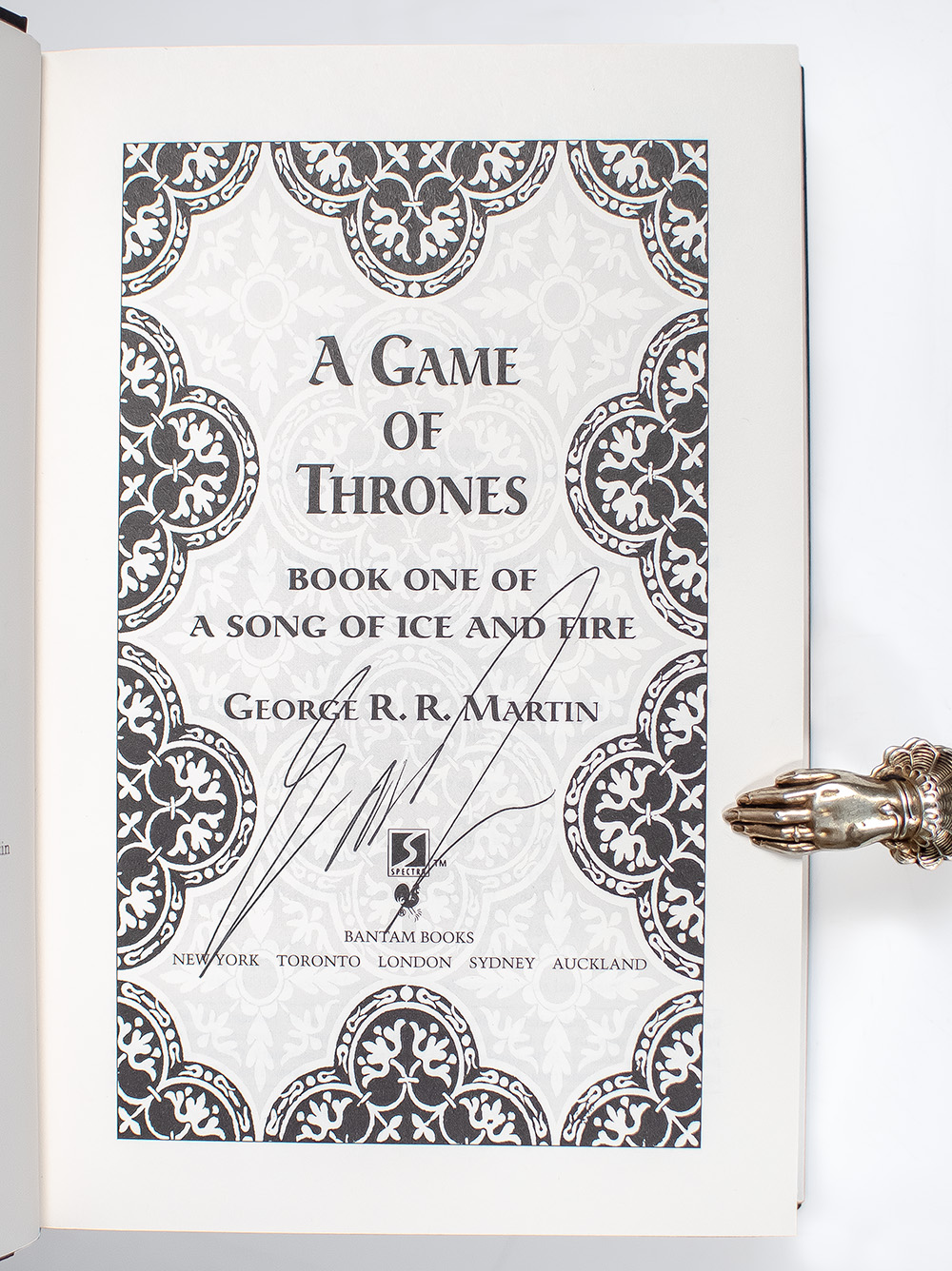 Game of Thrones; A Clash of Kings; A Storm of Swords; A Feast for Crows; A Dance with Dragons.
