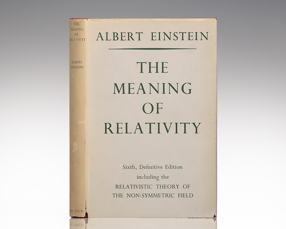 The Meaning of Relativity.