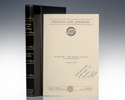 Indiana Law Journal; Revisiting Roe v. Wade: Substance and Process in the Abortion Debate.