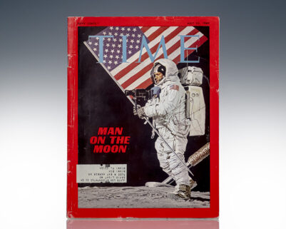 Neil Armstrong Signed Time Magazine "Man on the Moon".