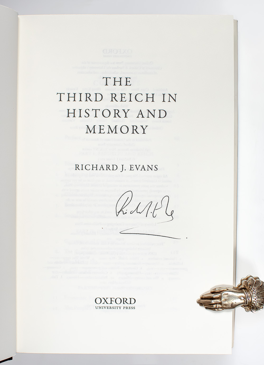 The Third Reich in History and Memory.