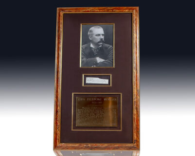 John Pierpont Morgan Autograph Signature.