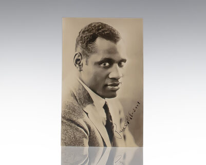 Paul Robeson Signed Photograph.