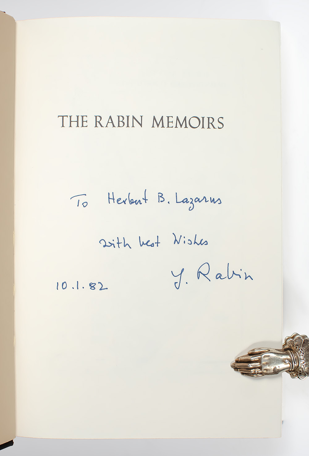 The Rabin Memoirs.