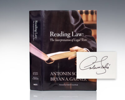 Reading Law: The Interpretation of Legal Texts.