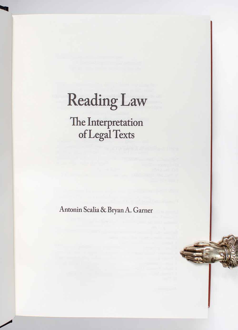 Reading Law: The Interpretation of Legal Texts.